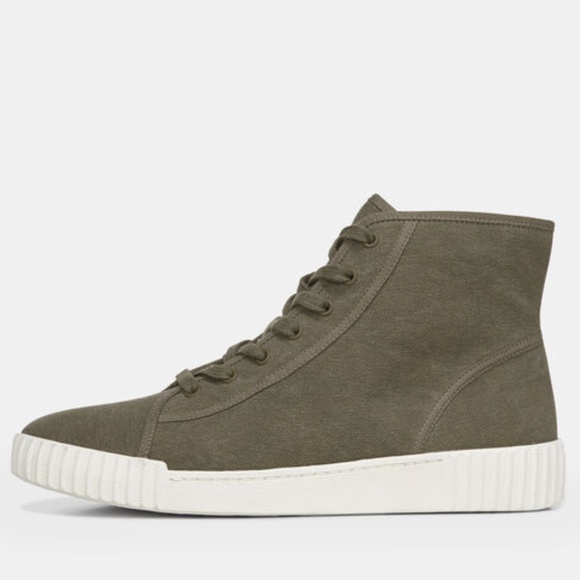 Vince Linen Wolfe High Top Sneaker - Picture 5 of 5